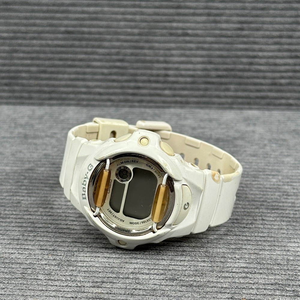 Casio Baby-G BG-169R Digital Watch White Resin Shock Resist 3252 Sport vtg